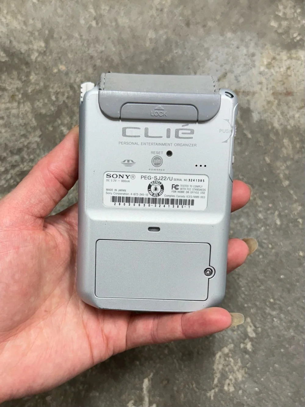 Sony Clie PEG-SJ22 Palm Pilot PDA With Charger & Stylus